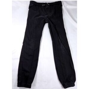 Freeworld Jogger Pants Black Drawstring Waist Casual Unixex Kids‎ XL (Women Sm)